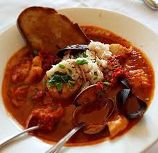 Scoma's Restaurant signature dishes Cioppino, Crab Cakes, Clam Chowder, Lobster Bisque 